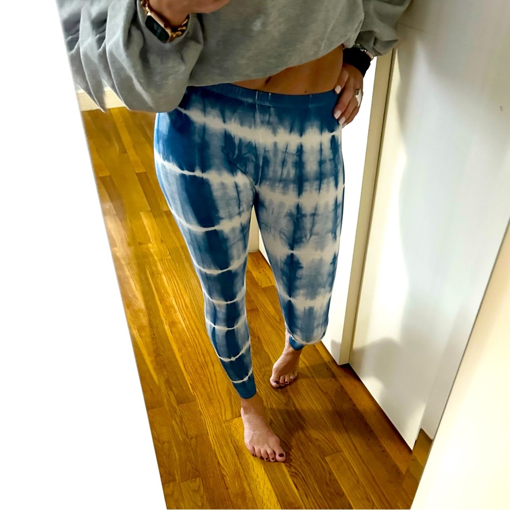 Billabong Blue Tie Dye Cotton/Elastane Leggings